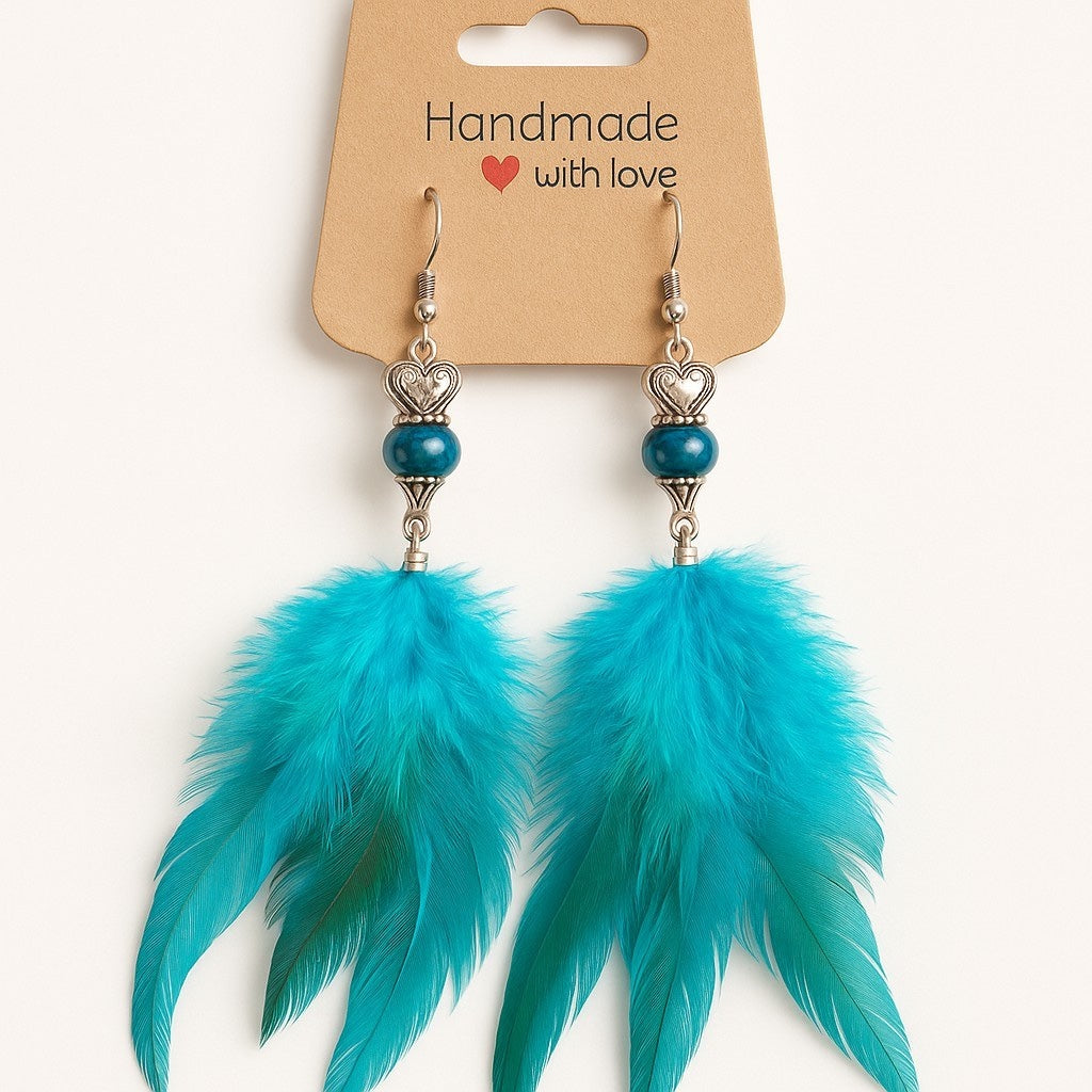 Feather Whisper Earrings – Dreamy Boho Collection