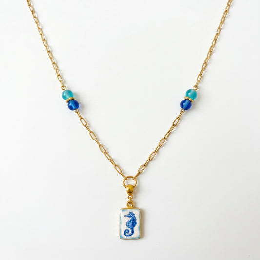 Coastal Seahorse Jewelry Set