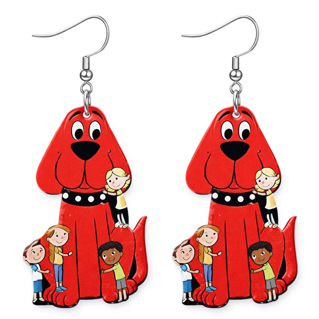 Big Red Dog Earrings