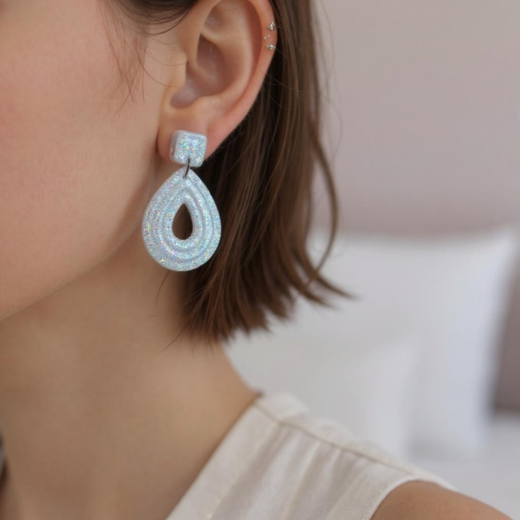 Aurora Glitter Drop Earrings