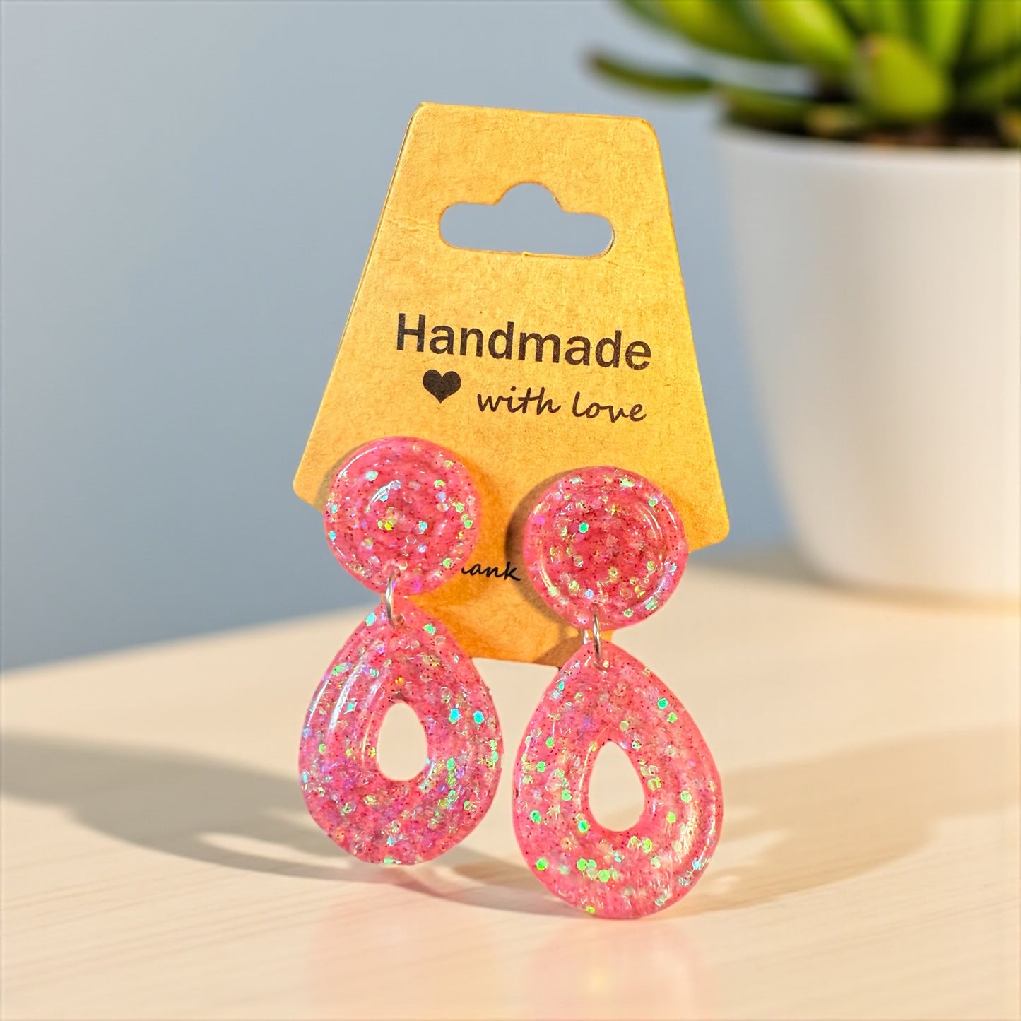 Aurora Glitter Drop Earrings