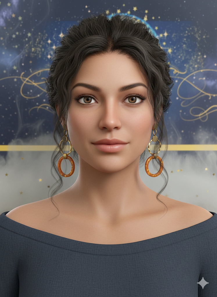 β¨ Golden Sunset Sparkle Hoops