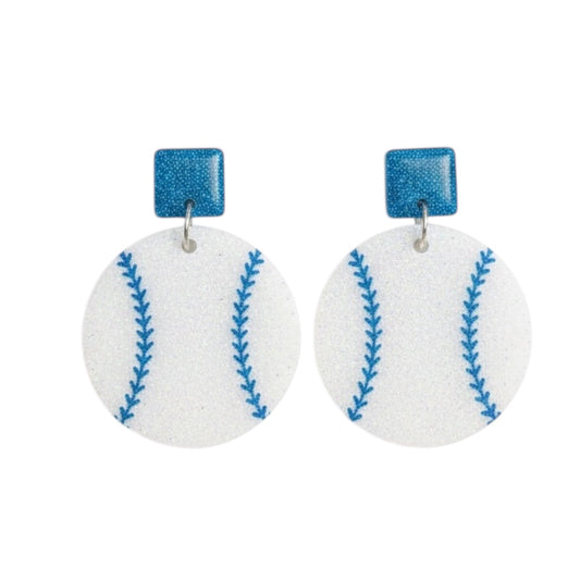 Baseball Sparkle Earrings