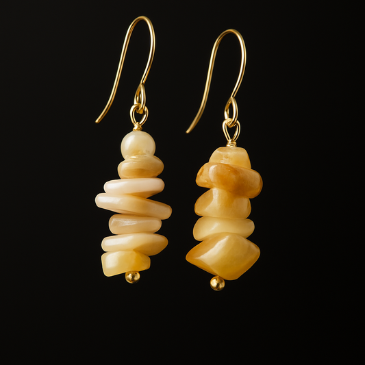 Gemstone Energy Drop Earrings