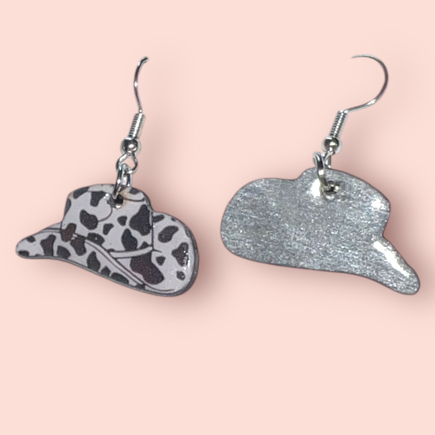 Pink Cowgirl Collection – Handmade Hat & Boot Dangle Earrings