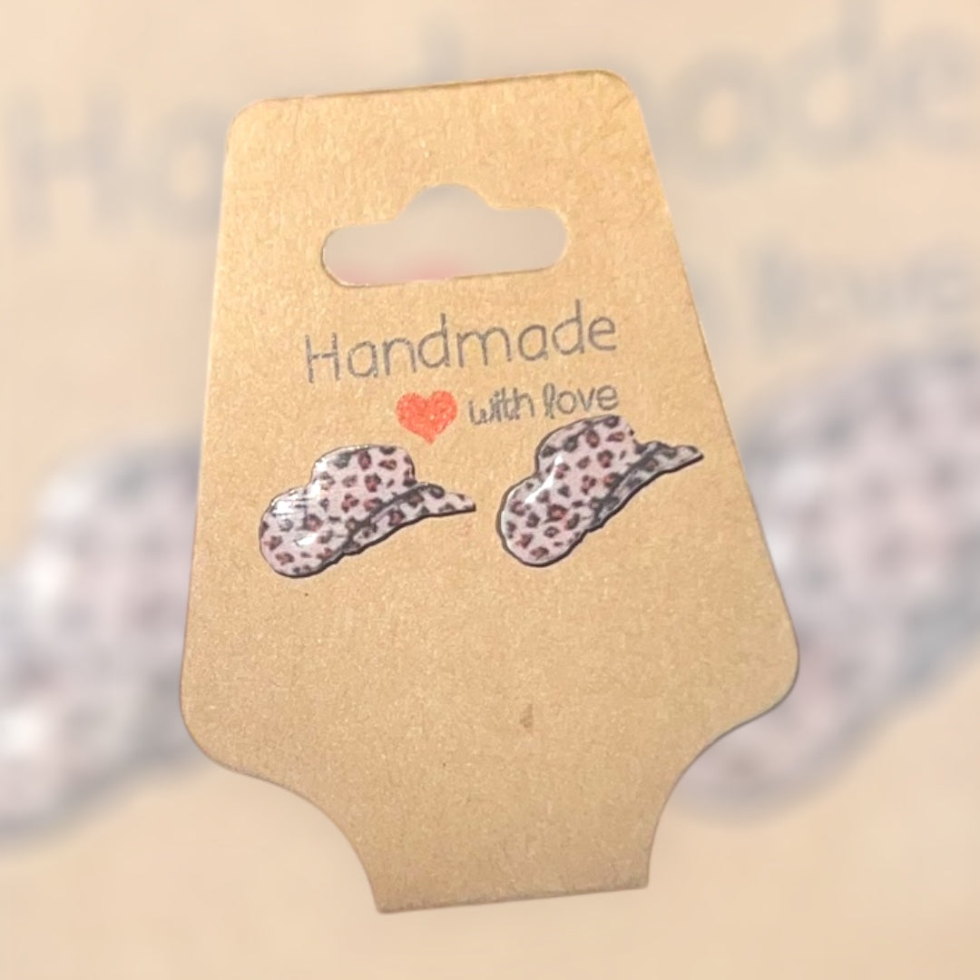 Pink Cowgirl Collection – Handmade Hat & Boot Dangle Earrings