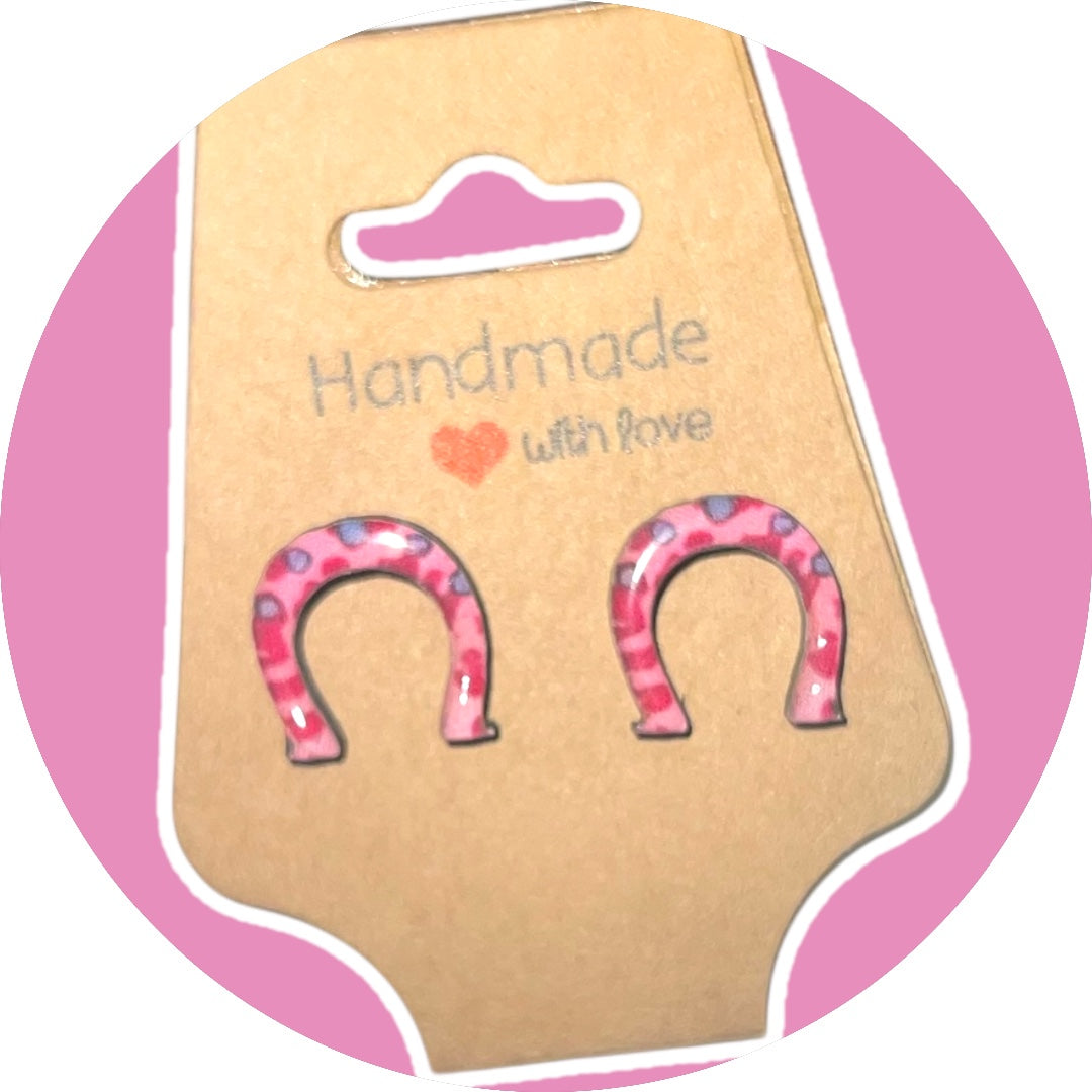 Pink Cowgirl Collection – Handmade Hat & Boot Dangle Earrings