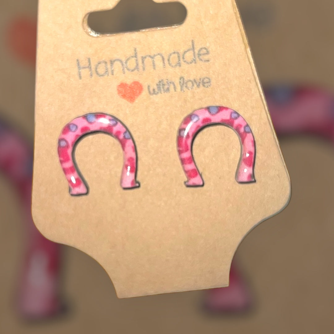 Pink Cowgirl Collection – Handmade Hat & Boot Dangle Earrings