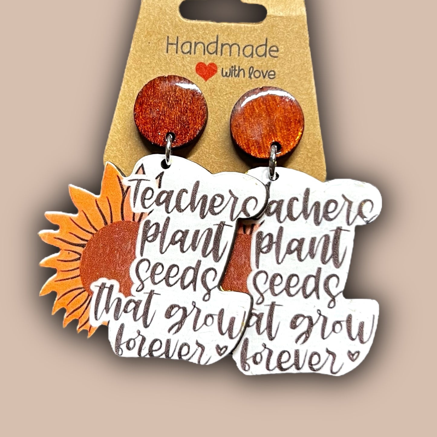 Teacher Earrings - Inspire & Motivate