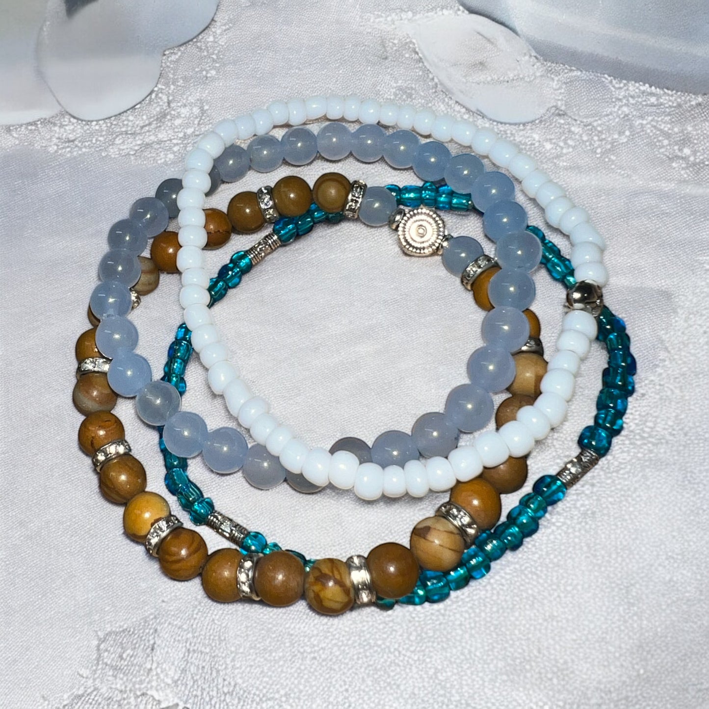 Ocean Breeze Stackable Bracelet Set