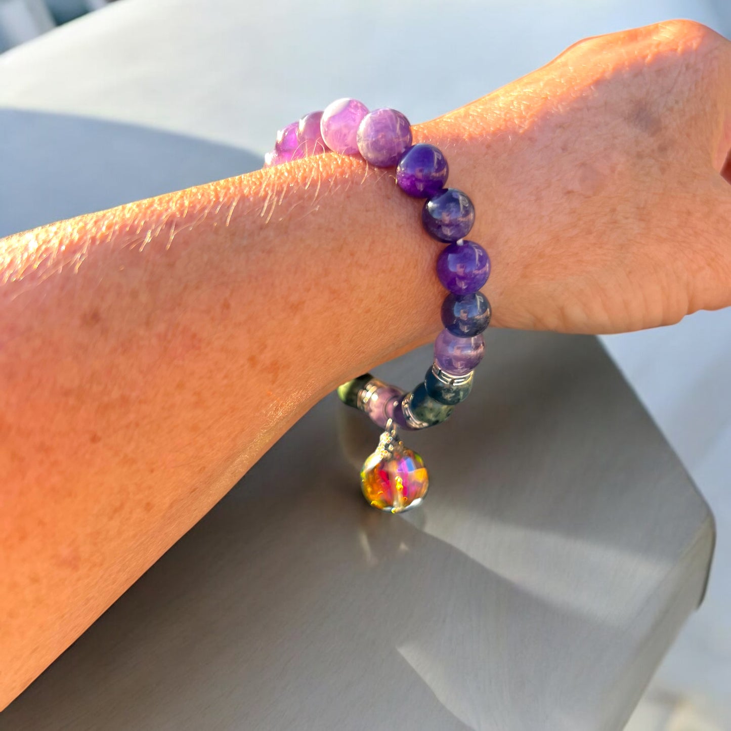Mystic Twilight Charm Bracelet & Earring Set