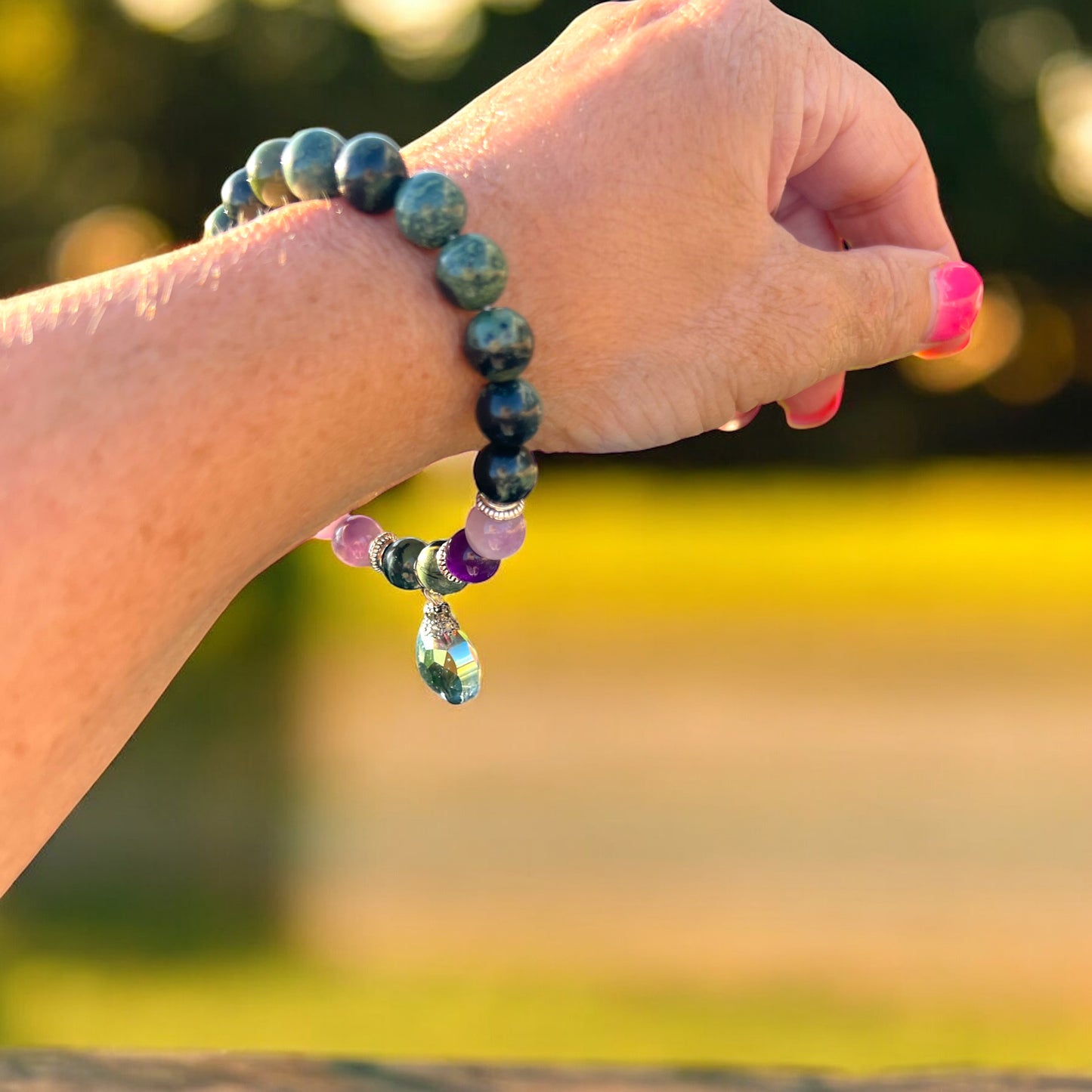 Mystic Twilight Charm Bracelet & Earring Set