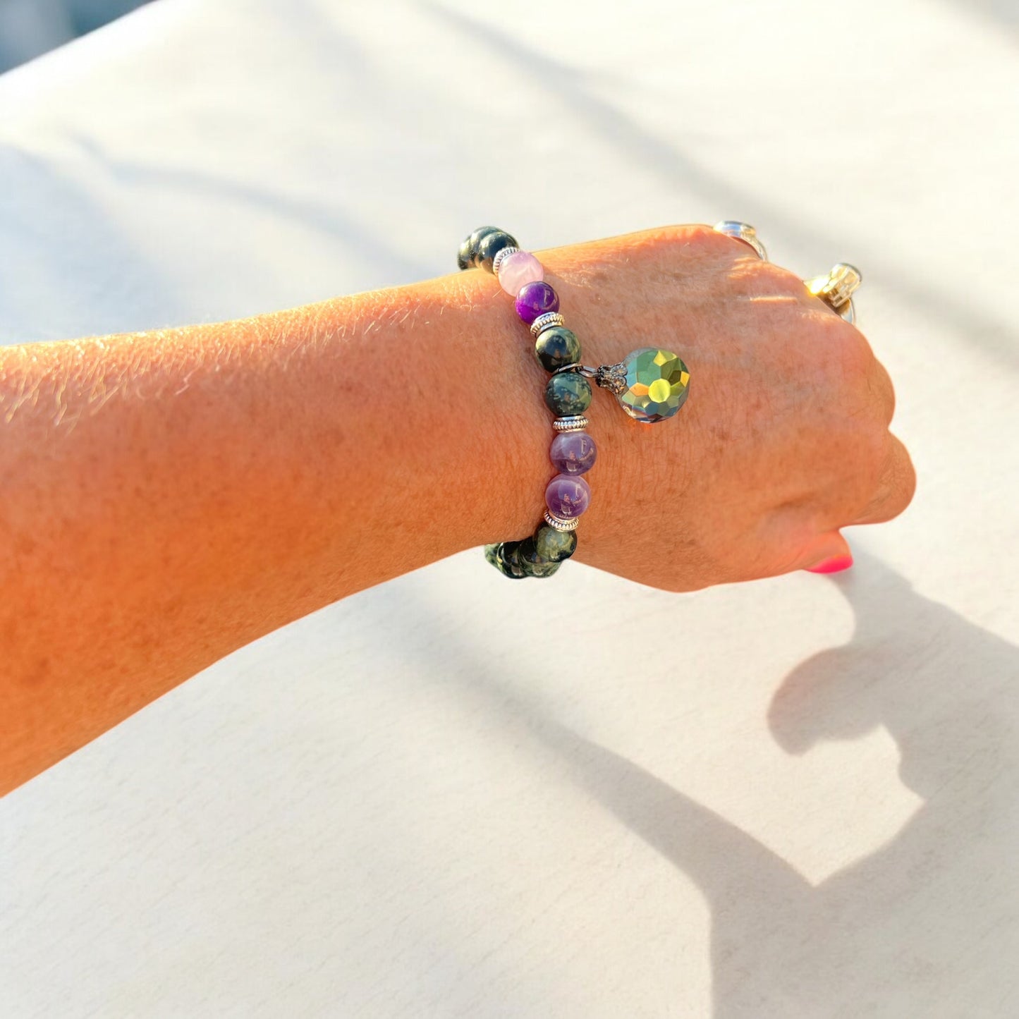 Mystic Twilight Charm Bracelet & Earring Set