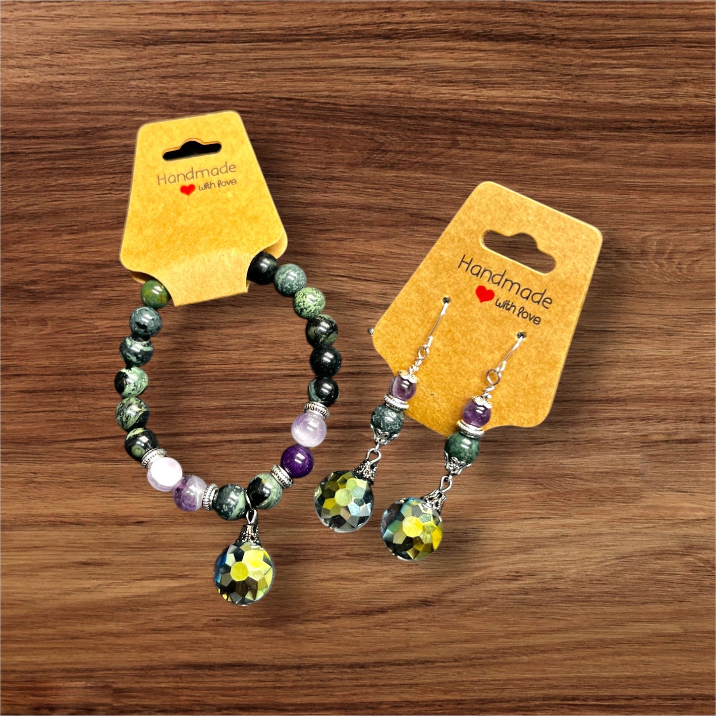 Mystic Twilight Charm Bracelet & Earring Set
