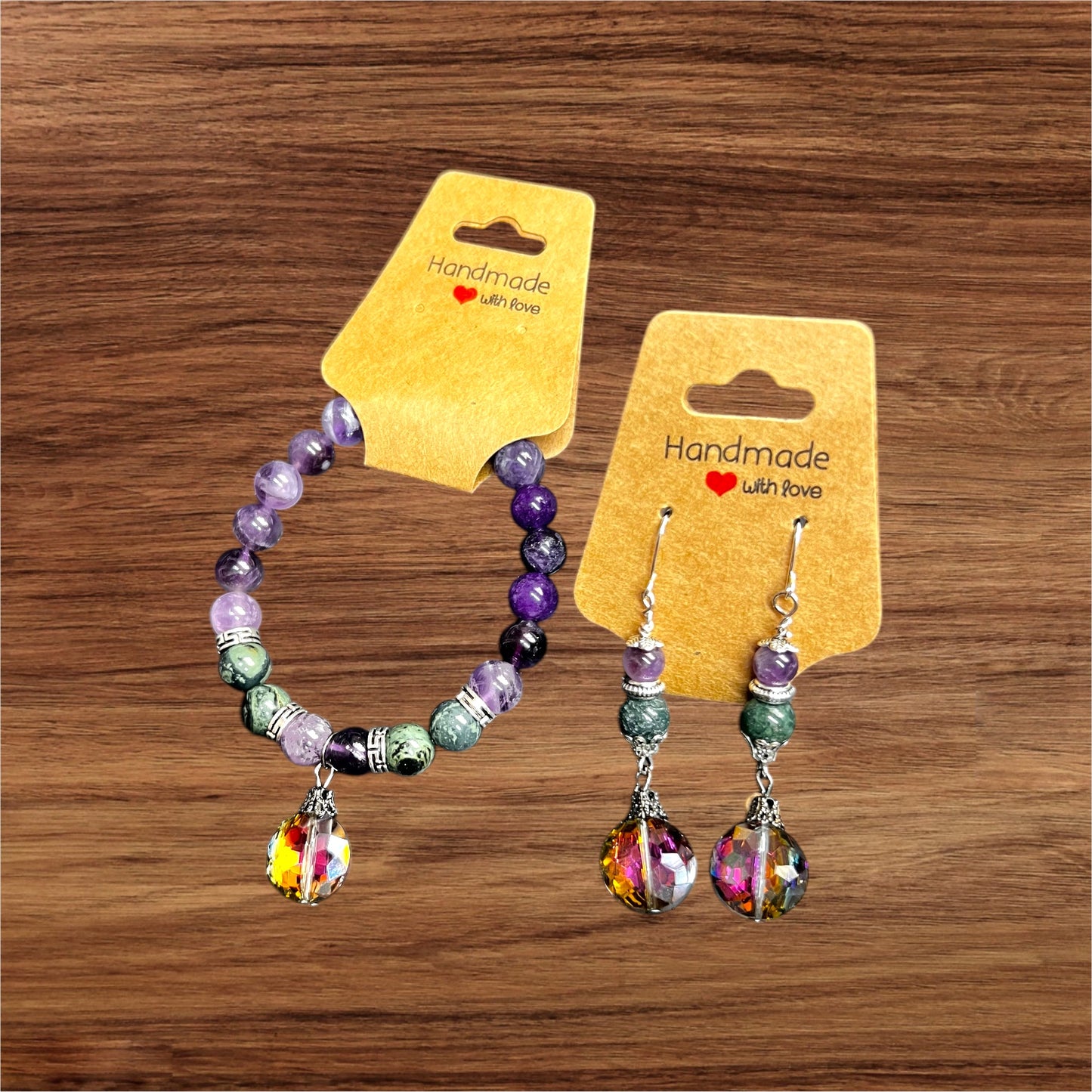 Mystic Twilight Charm Bracelet & Earring Set