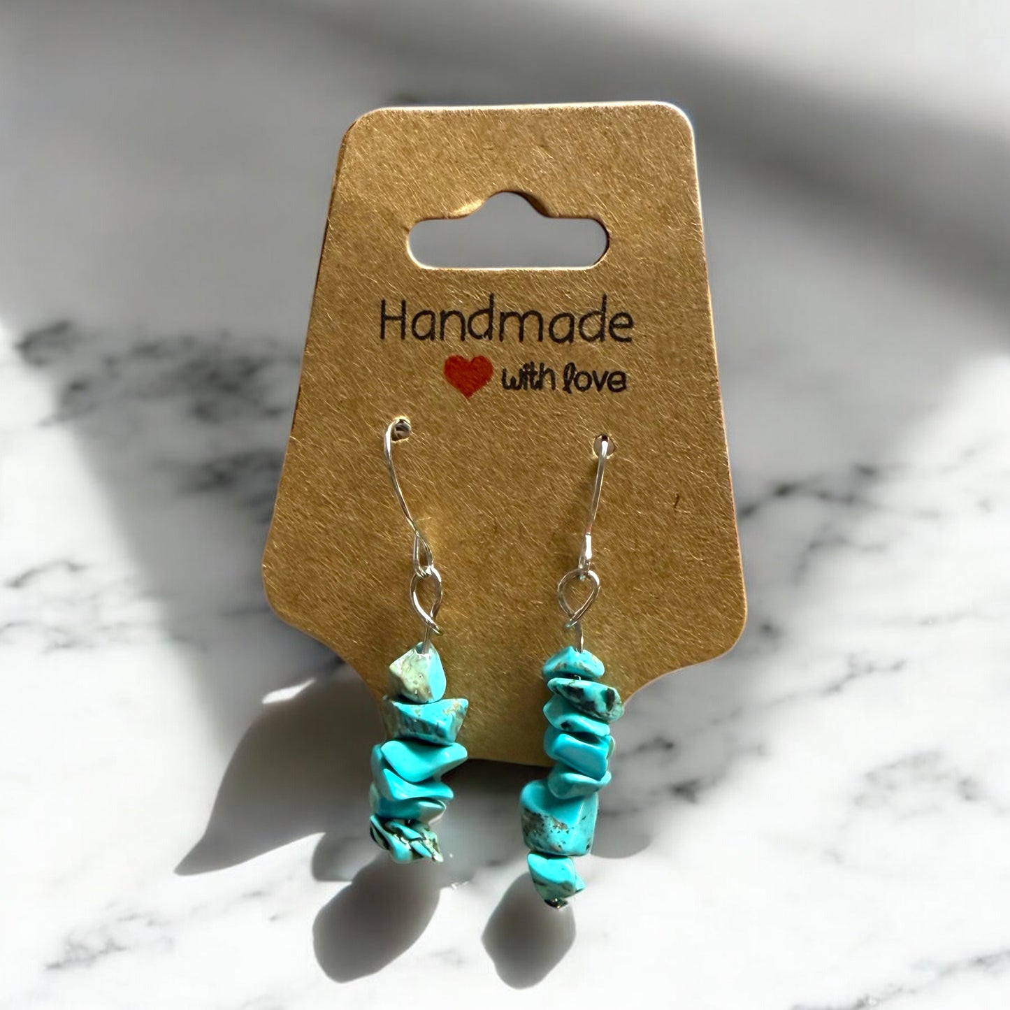 Gemstone Energy Drop Earrings | 12 Healing Stone Options | Handmade One of a Kind