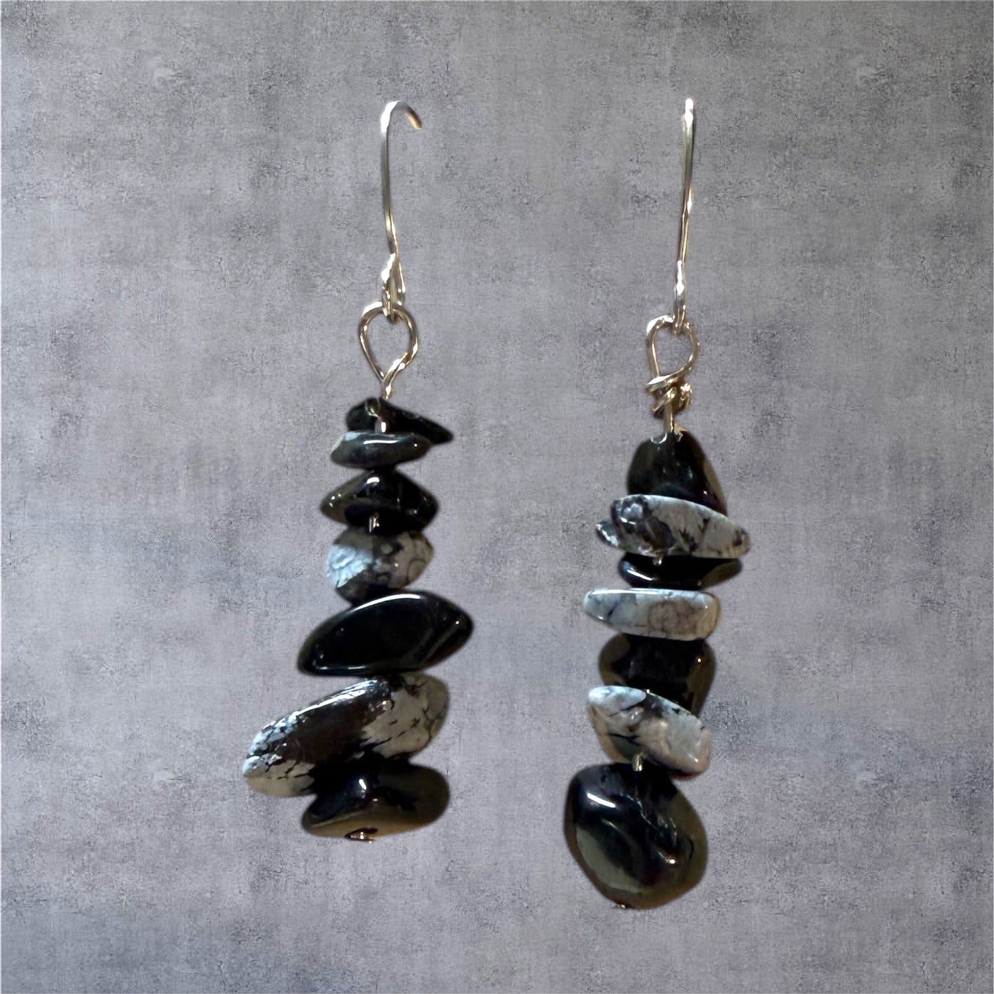 Gemstone Energy Drop Earrings | 12 Healing Stone Options | Handmade One of a Kind