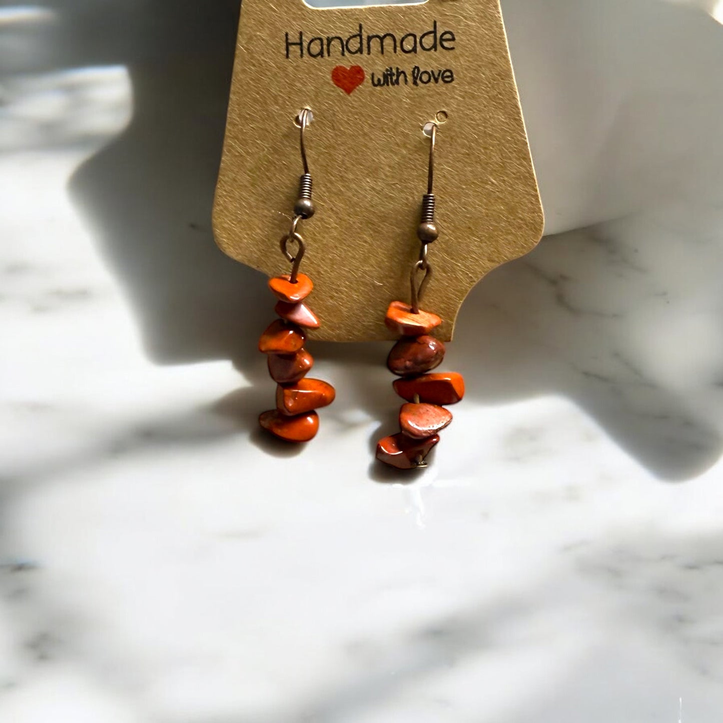 Gemstone Energy Drop Earrings | 12 Healing Stone Options | Handmade One of a Kind