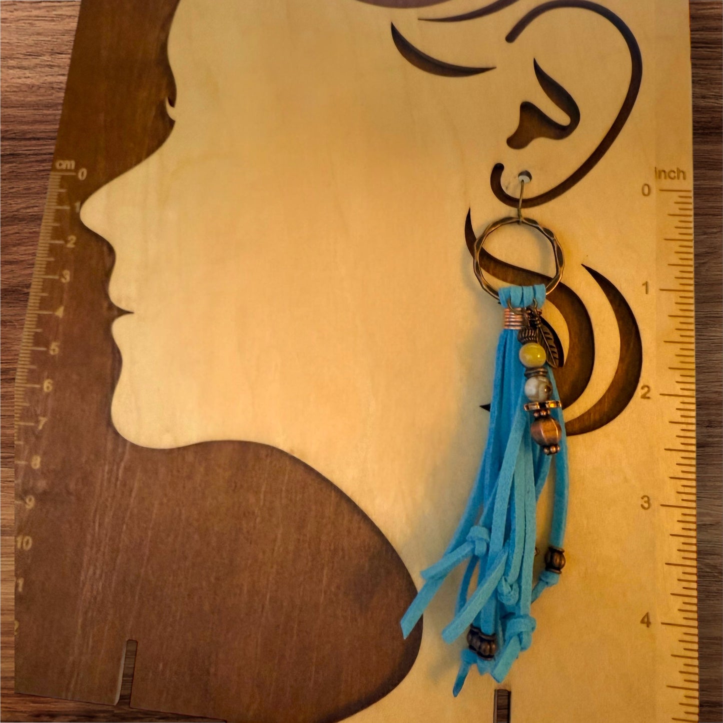 Wild Spirit Fringe Earrings β Turquoise Trail Edition
