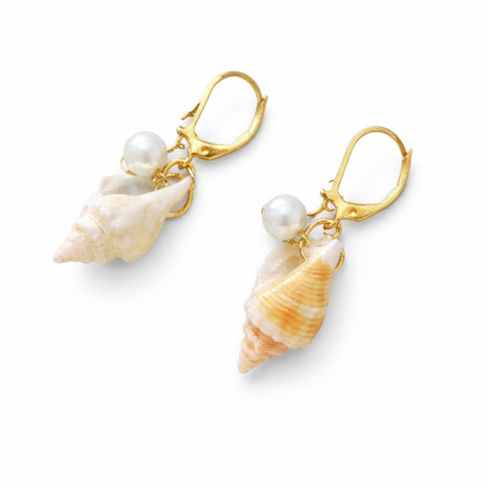 Conch Shell & Pearl Shell Jewelry Set