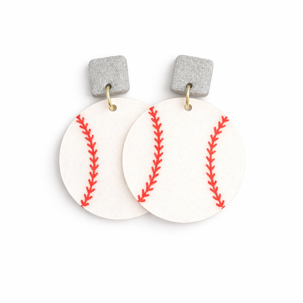 Baseball Sparkle Earrings