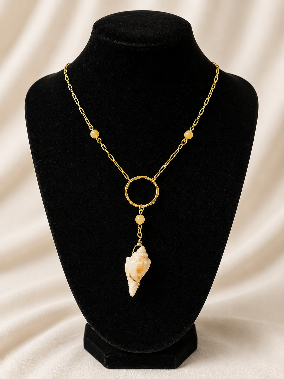 Golden Tide Shell Necklace