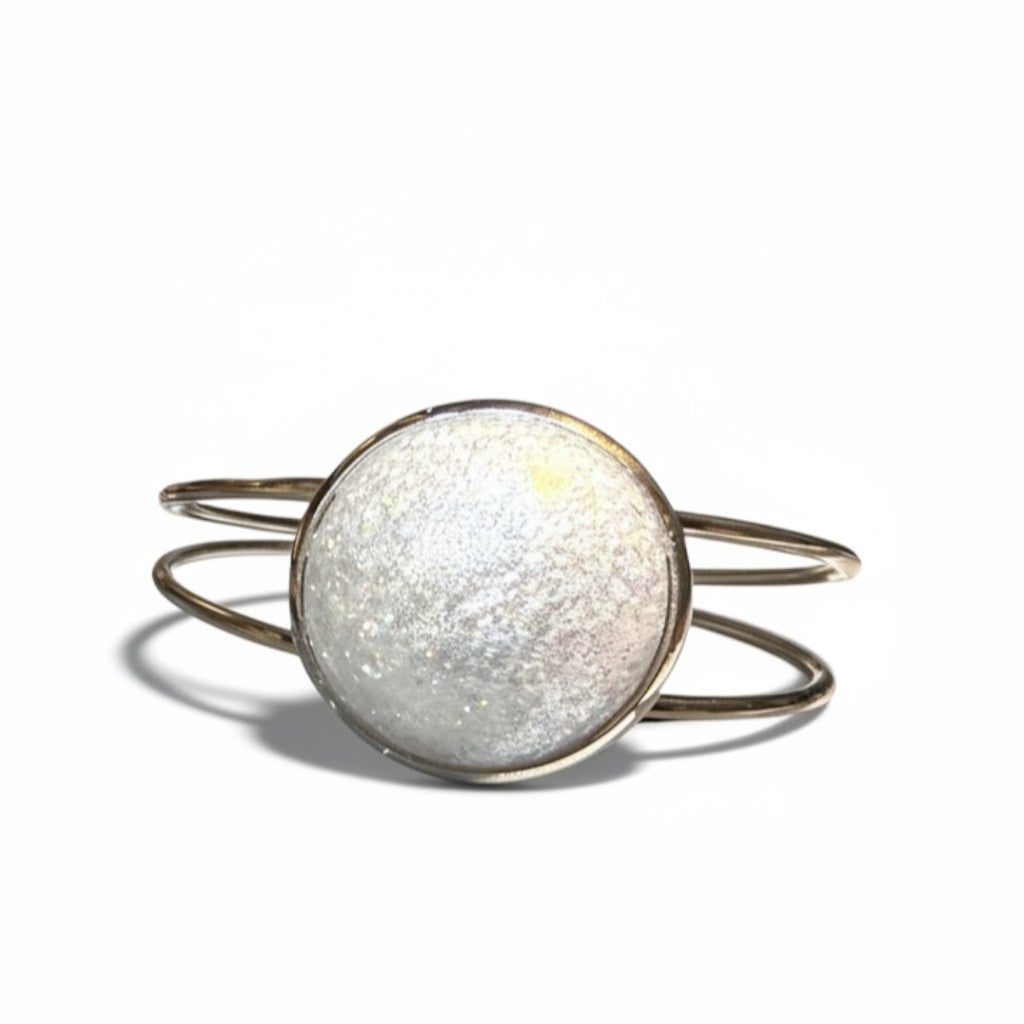 Cuff & Dangle Set – Navy, Moonstone, Onyx, Pink & Brown | Stainless Steel Statement Bracelet & Earrings