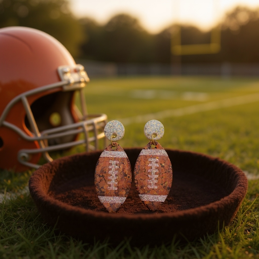 Football Spirit Earrings 🏈✨