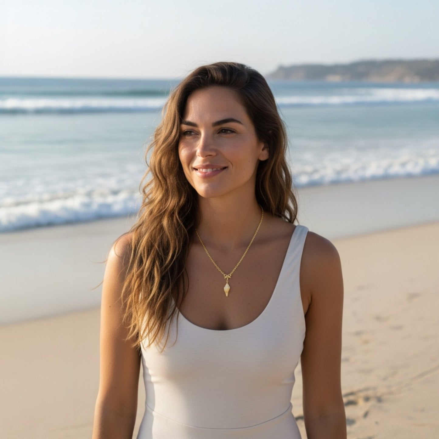 Coastal Bow Shell Necklace