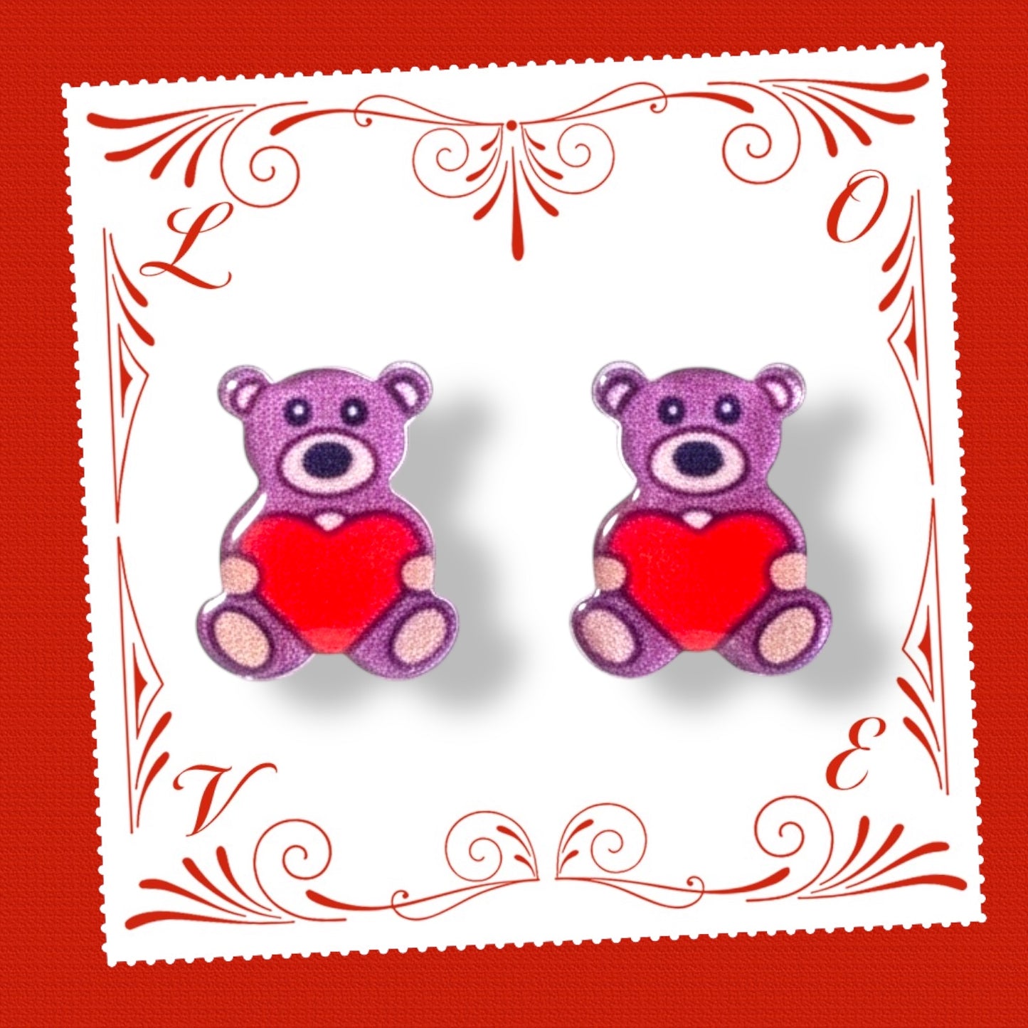 Valentine's Day Post Earrings