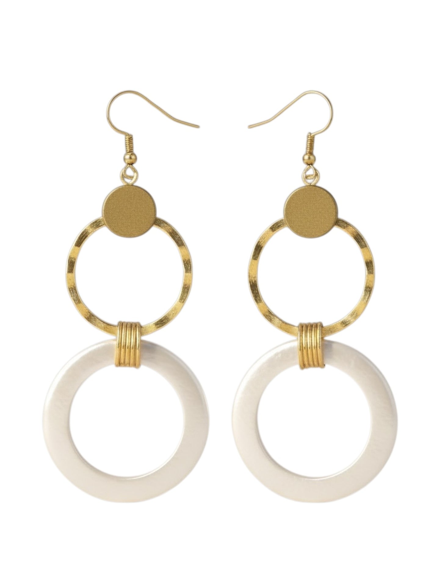 Golden Sunset Sparkle Hoops