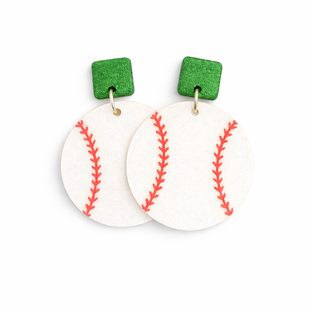 Baseball Sparkle Earrings