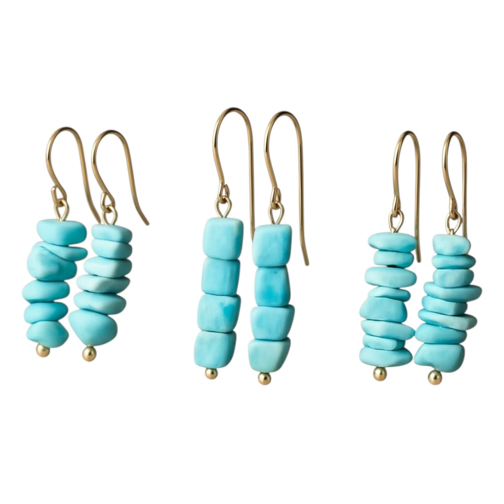 Larimar Essence Dangle Earrings