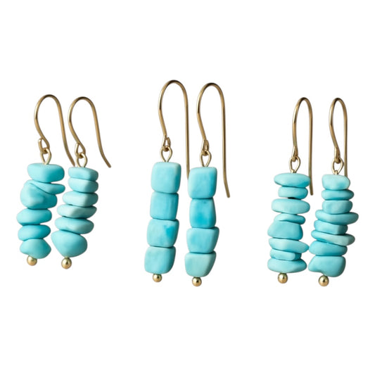 Larimar Essence Dangle Earrings