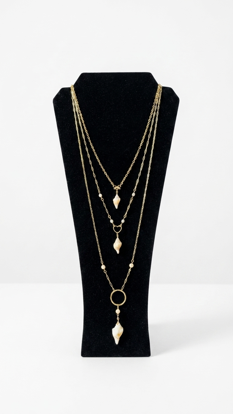 Coastal Heart Shell Necklace