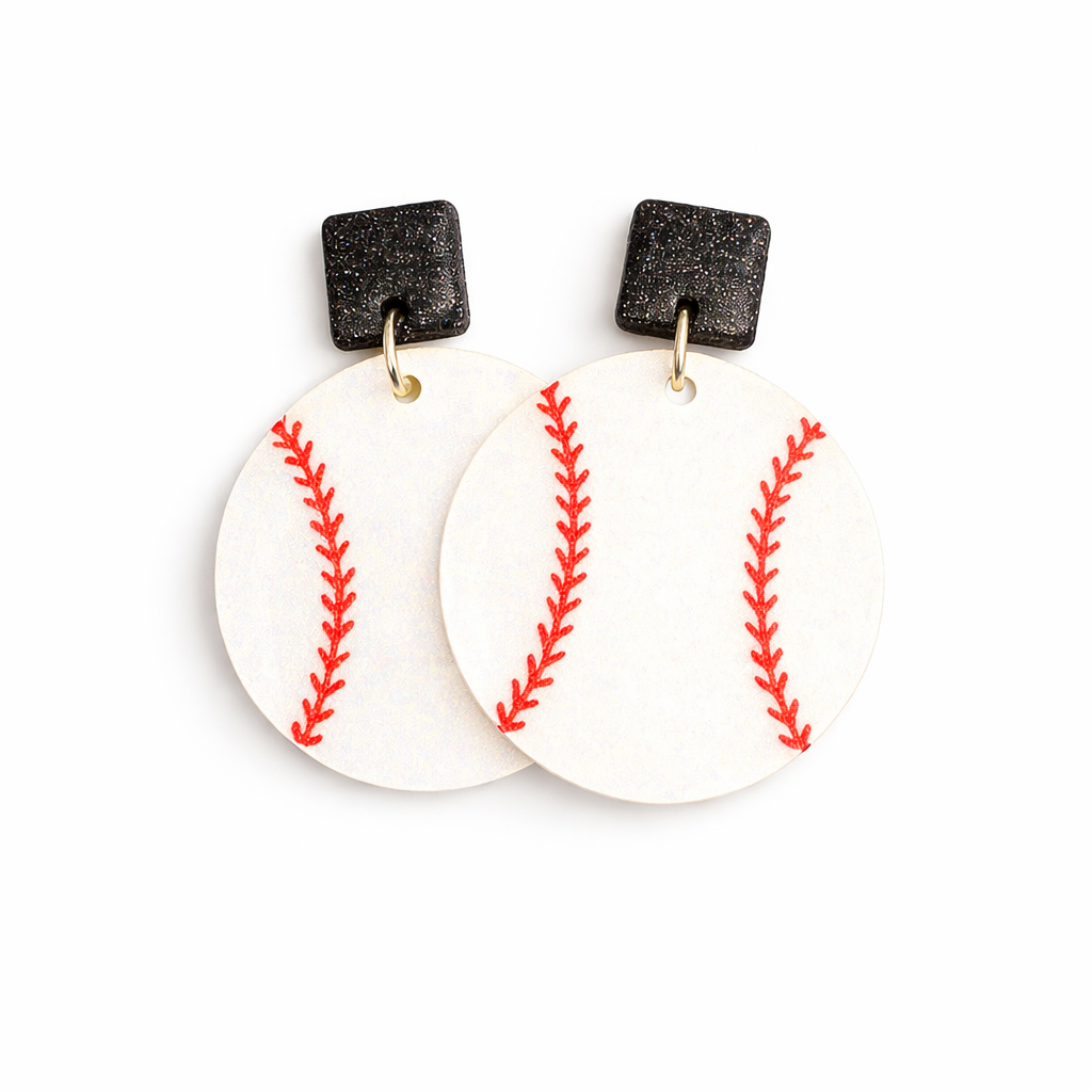 Baseball Sparkle Earrings