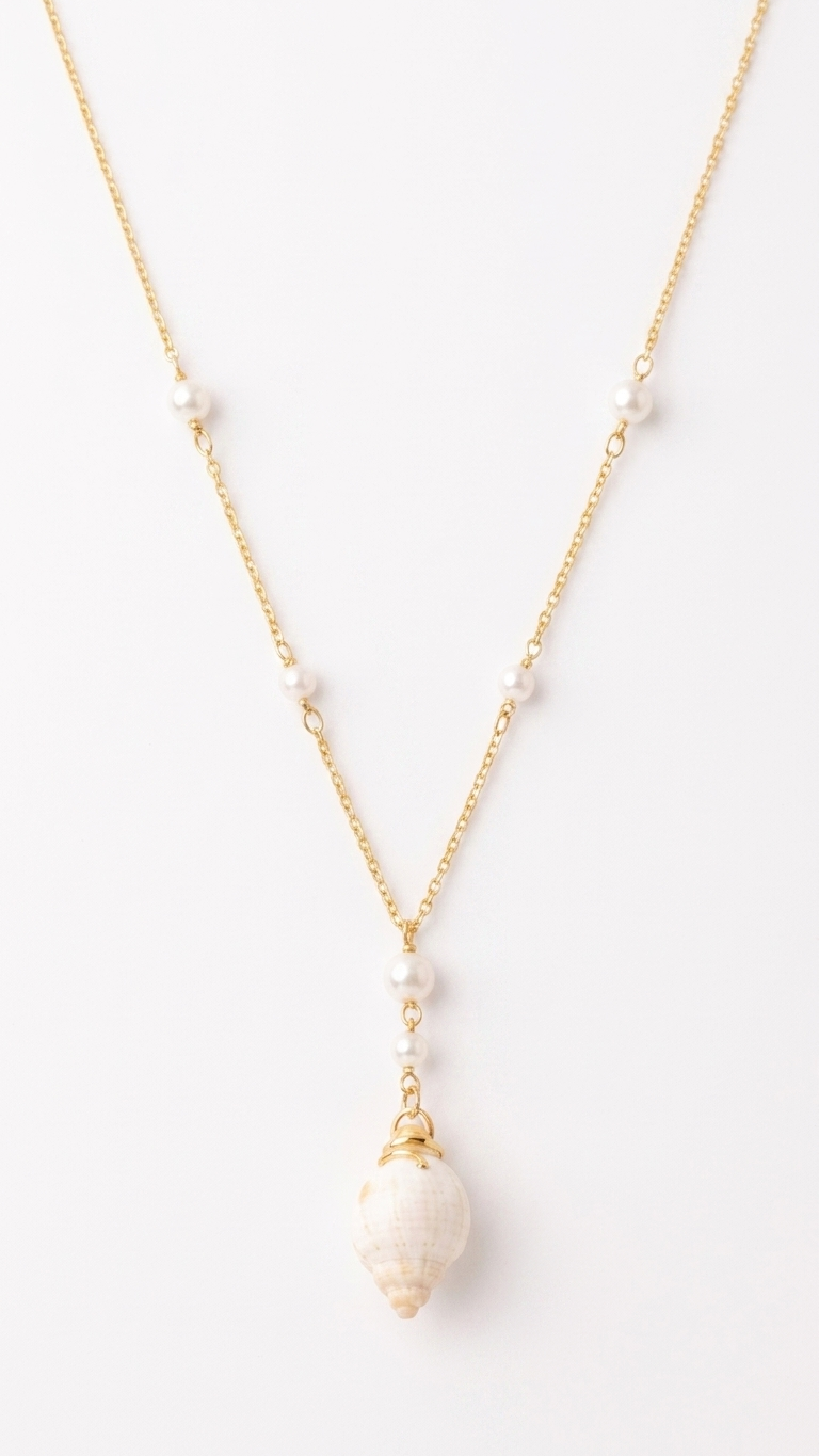 Conch Shell & Pearl Shell Jewelry Set
