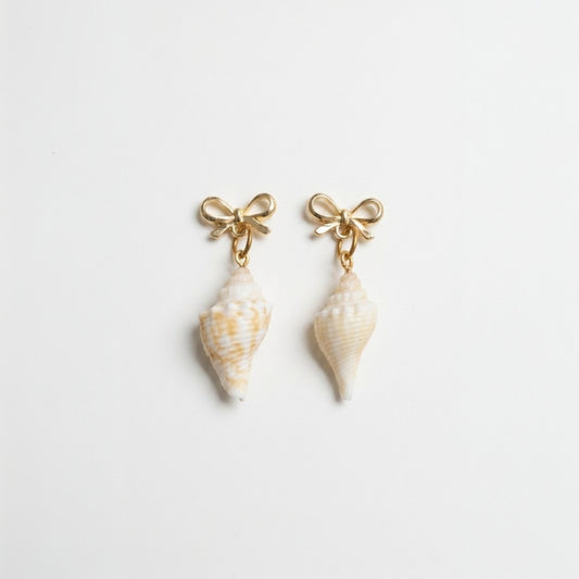 Coastal Bow Shell Earrings