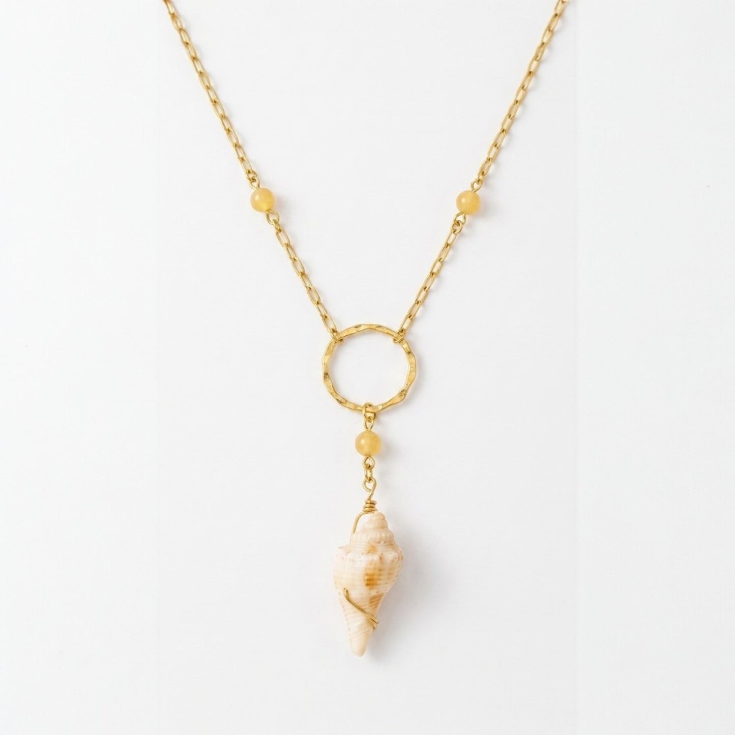 Golden Tide Shell Necklace
