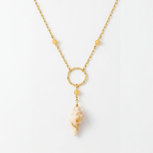 Golden Tide Shell Necklace
