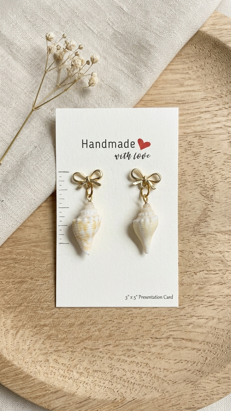 Coastal Bow Shell Earrings