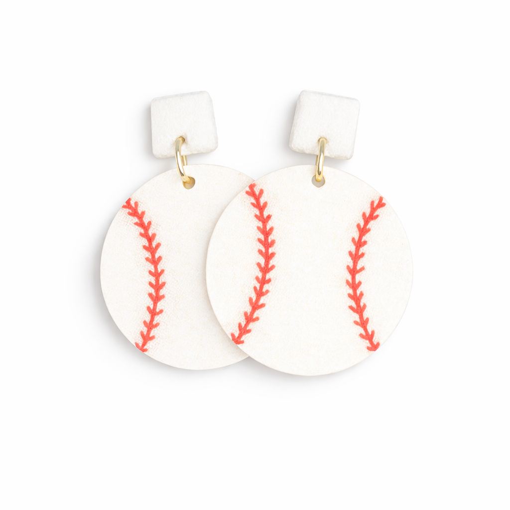Baseball Sparkle Earrings