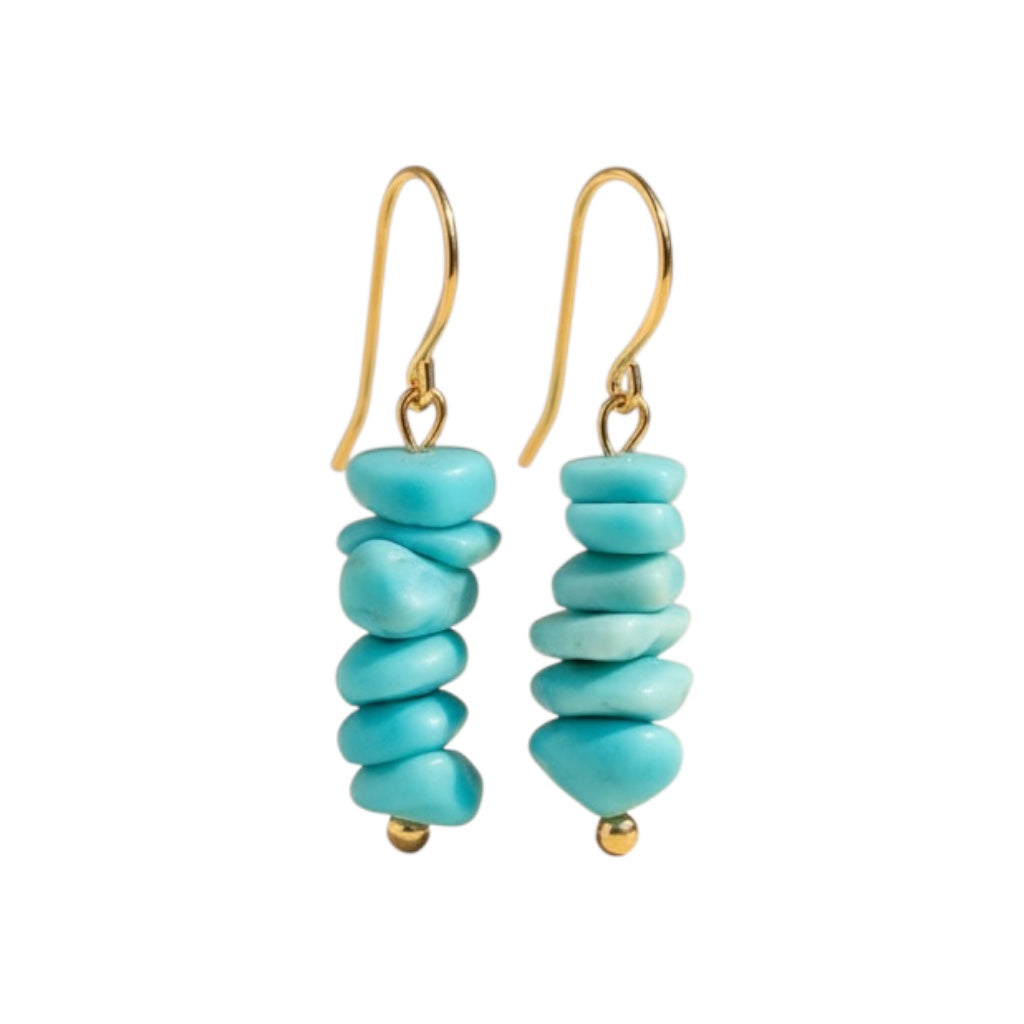 Larimar Essence Dangle Earrings