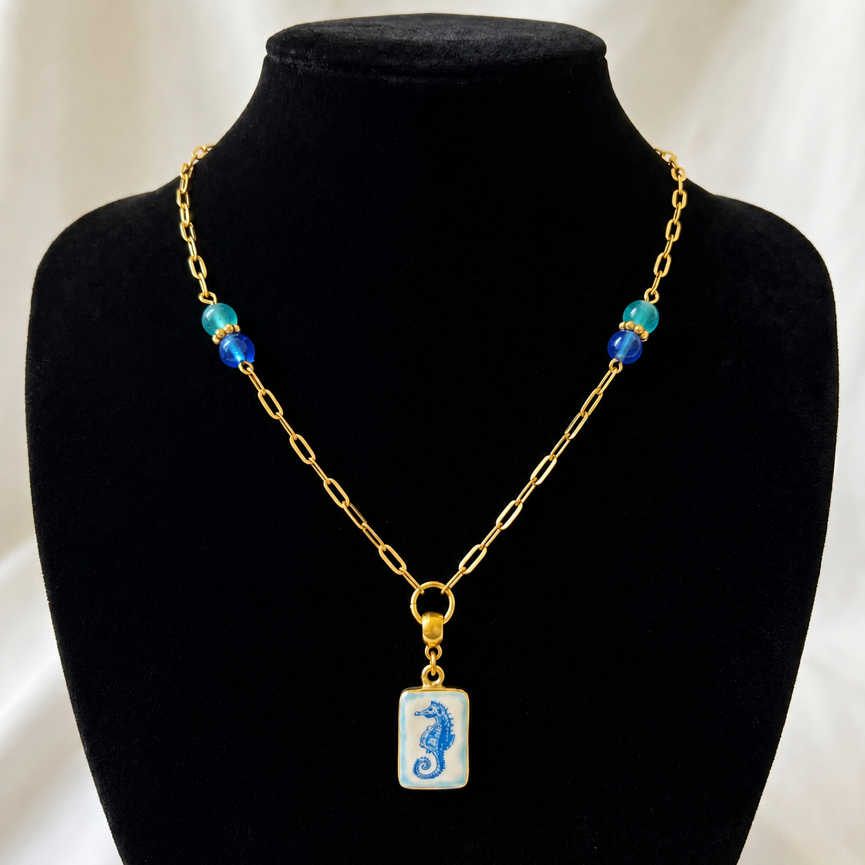 Coastal Seahorse Jewelry Set