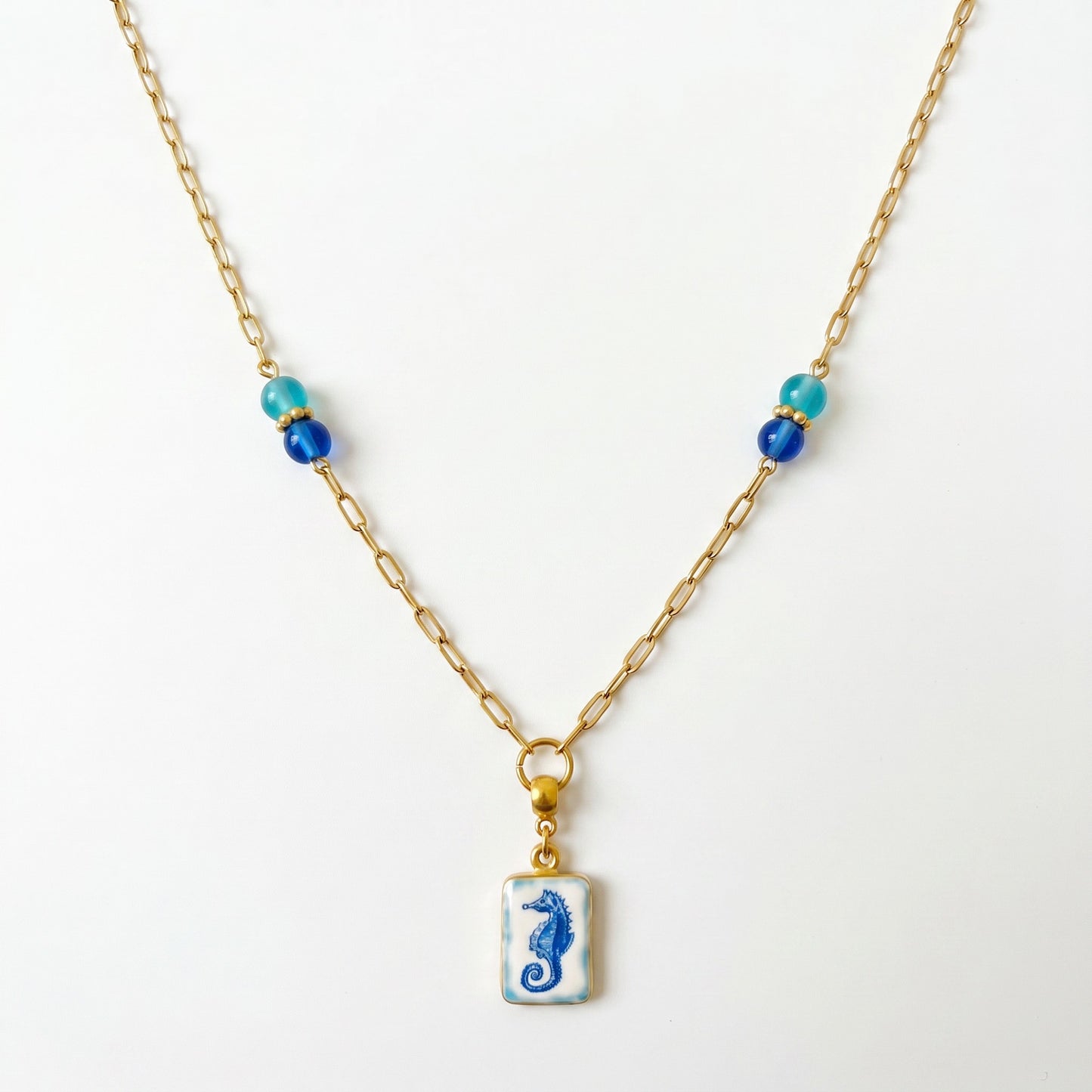 Coastal Seahorse Jewelry Set