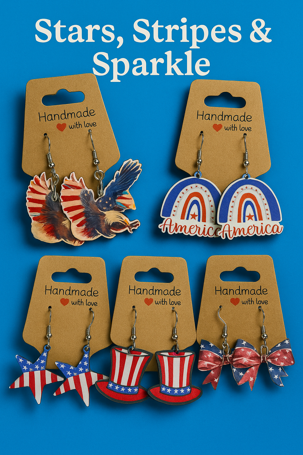 Stars, Stripes & Sparkle – 4th of July Earrings Collection
