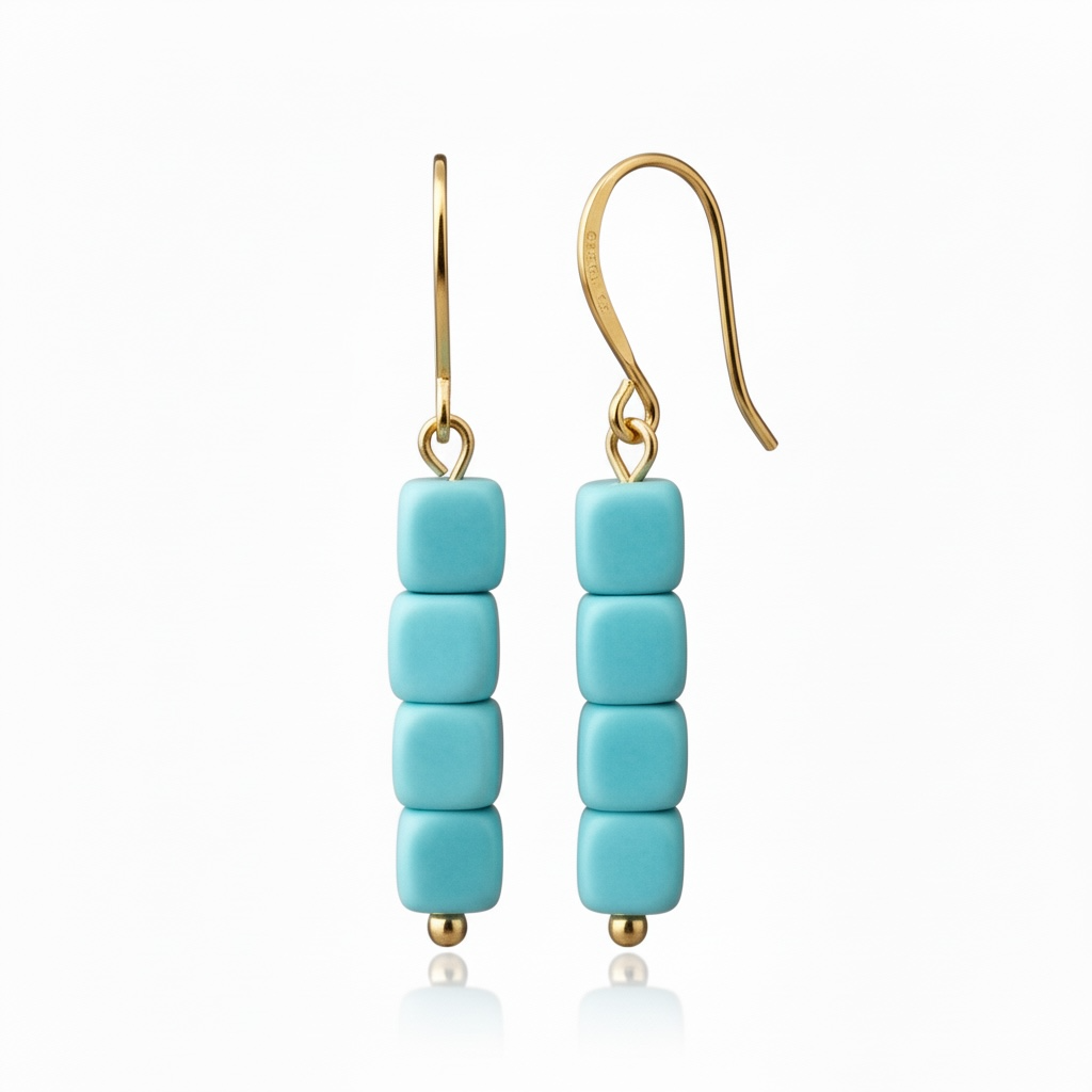 Larimar Essence Dangle Earrings