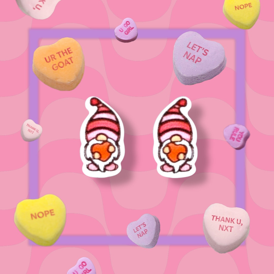 Valentine's Day Post Earrings