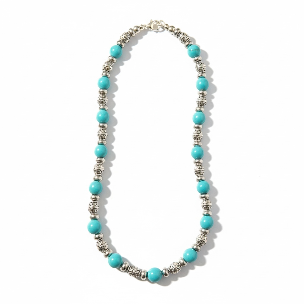 Turquoise Heart Harmony Set – Handmade Necklace & Earrings