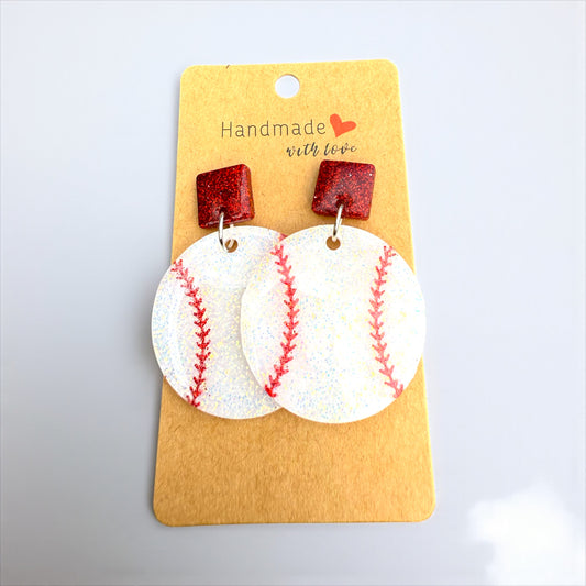 Baseball Sparkle Earrings ⚾✨